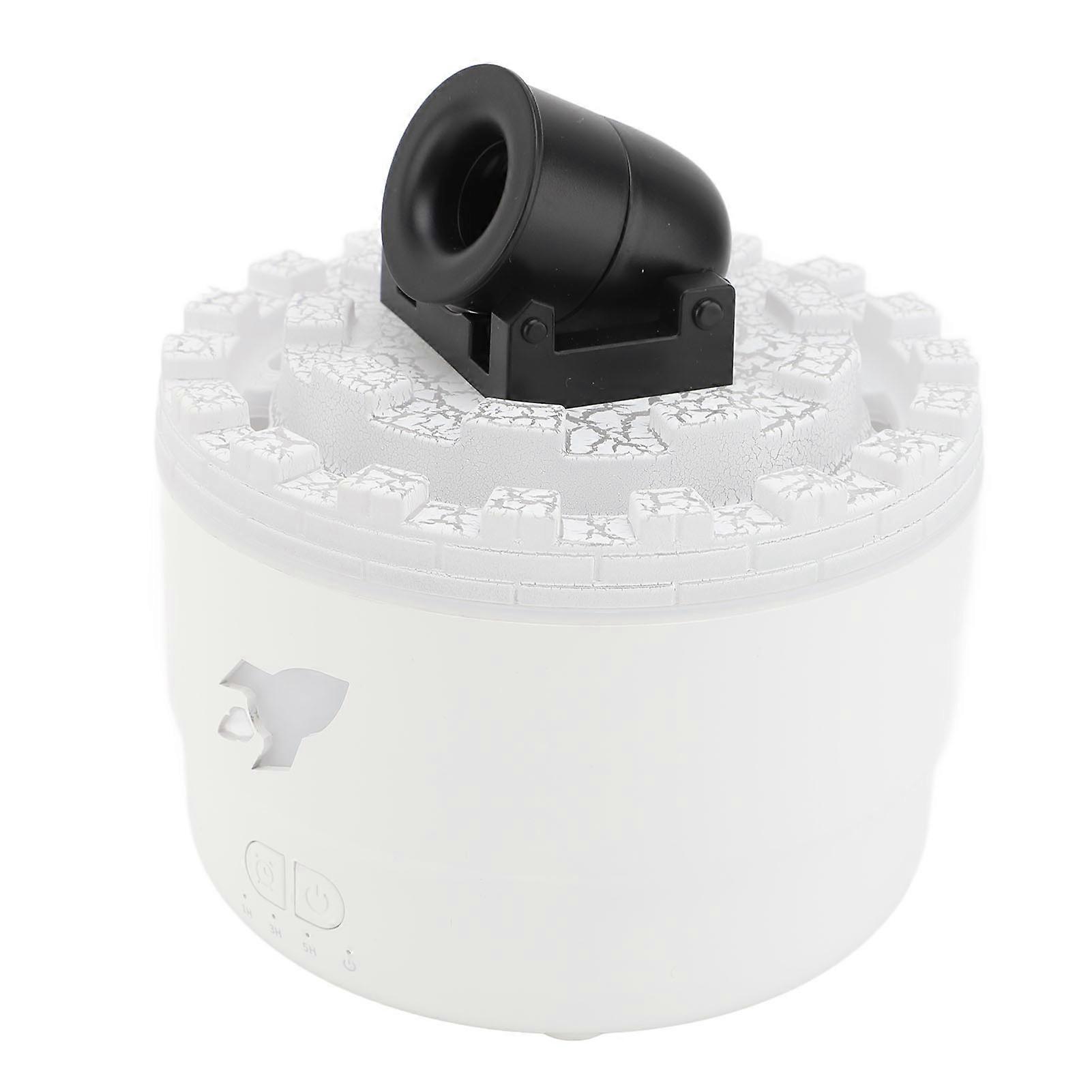 USB Fragrance Diffuser Essential Oil Aromatherapy Machine with Color LED Light Cool Mist Humidifier for Home Room White 