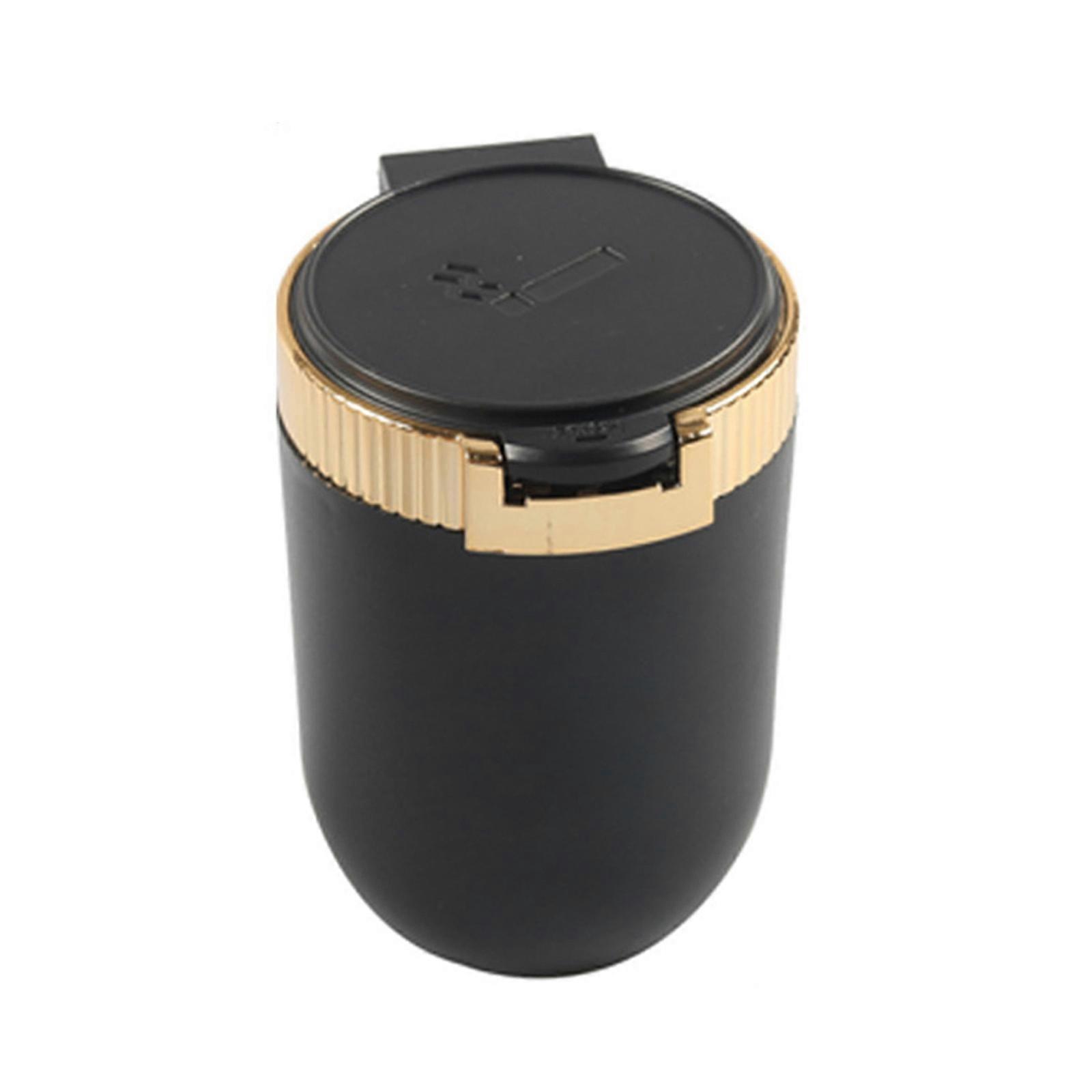 Lightweight Car Ashtray Portable Smokeless Ashtray with LED Light Detachable & Convenient Mini Car Trash Can Durable