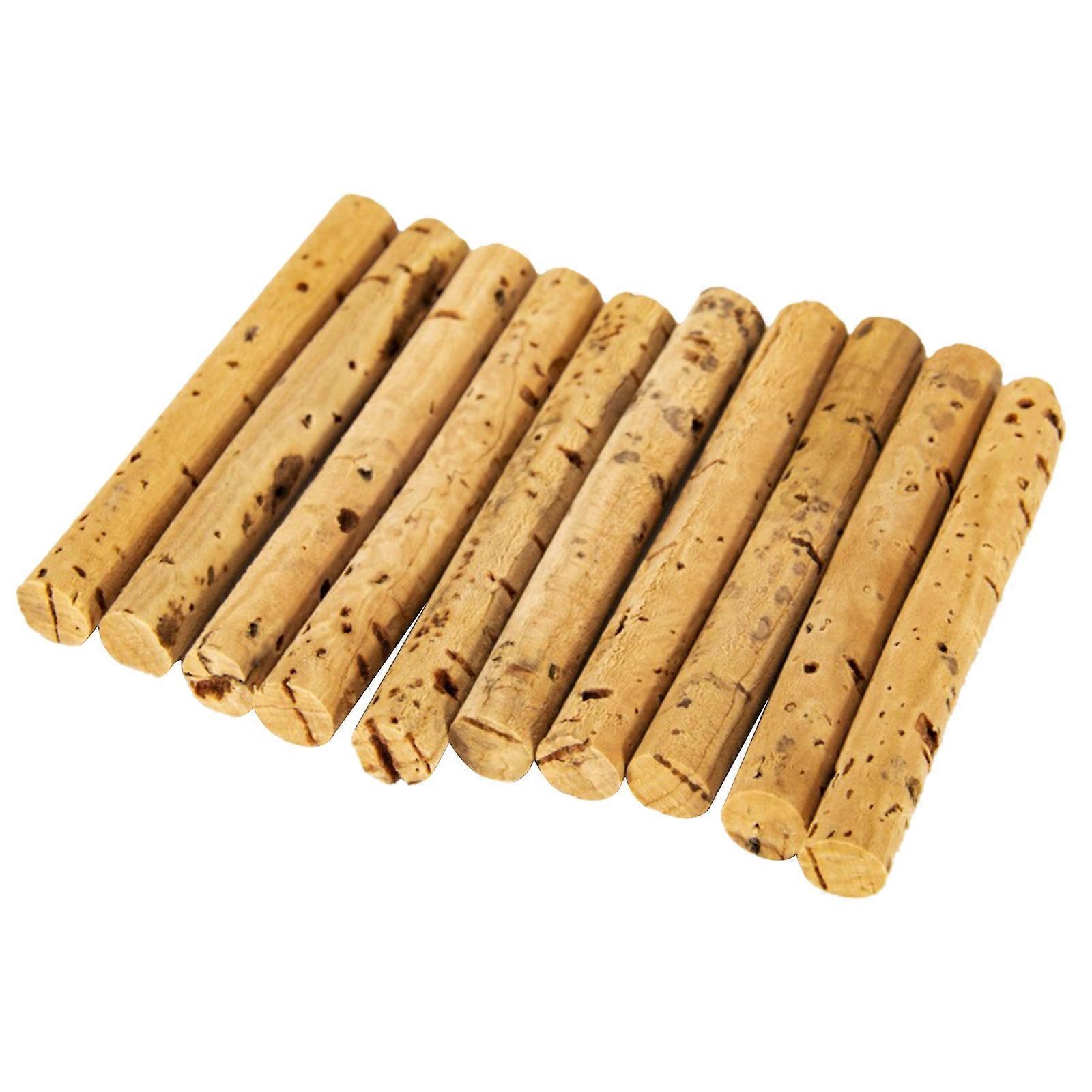 10Pieces Carp Bait Float Sticks Small/Large Cork Wood Float Sticks for Increase Buoyancy of Carp Bait and Granular Lures  8mm
