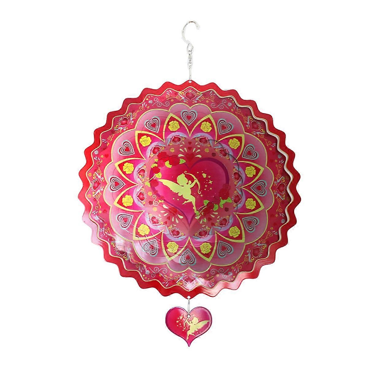 Wind Spinner Hanging, 12 Inch 3D for Outdoor Garden Yard Ornaments A