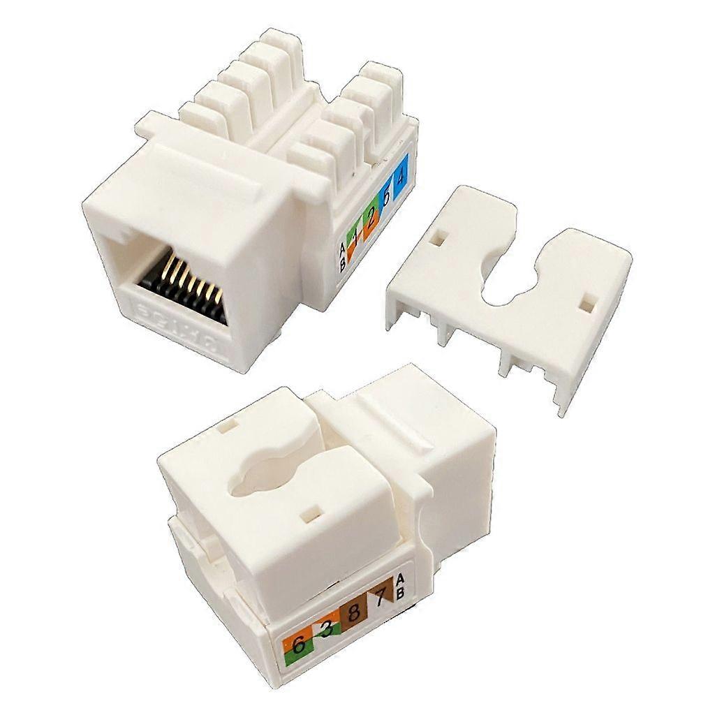 2 قطعة CAT5E وحدة شبكة RJ45 معلومات موصل مقبس كيستون جاك