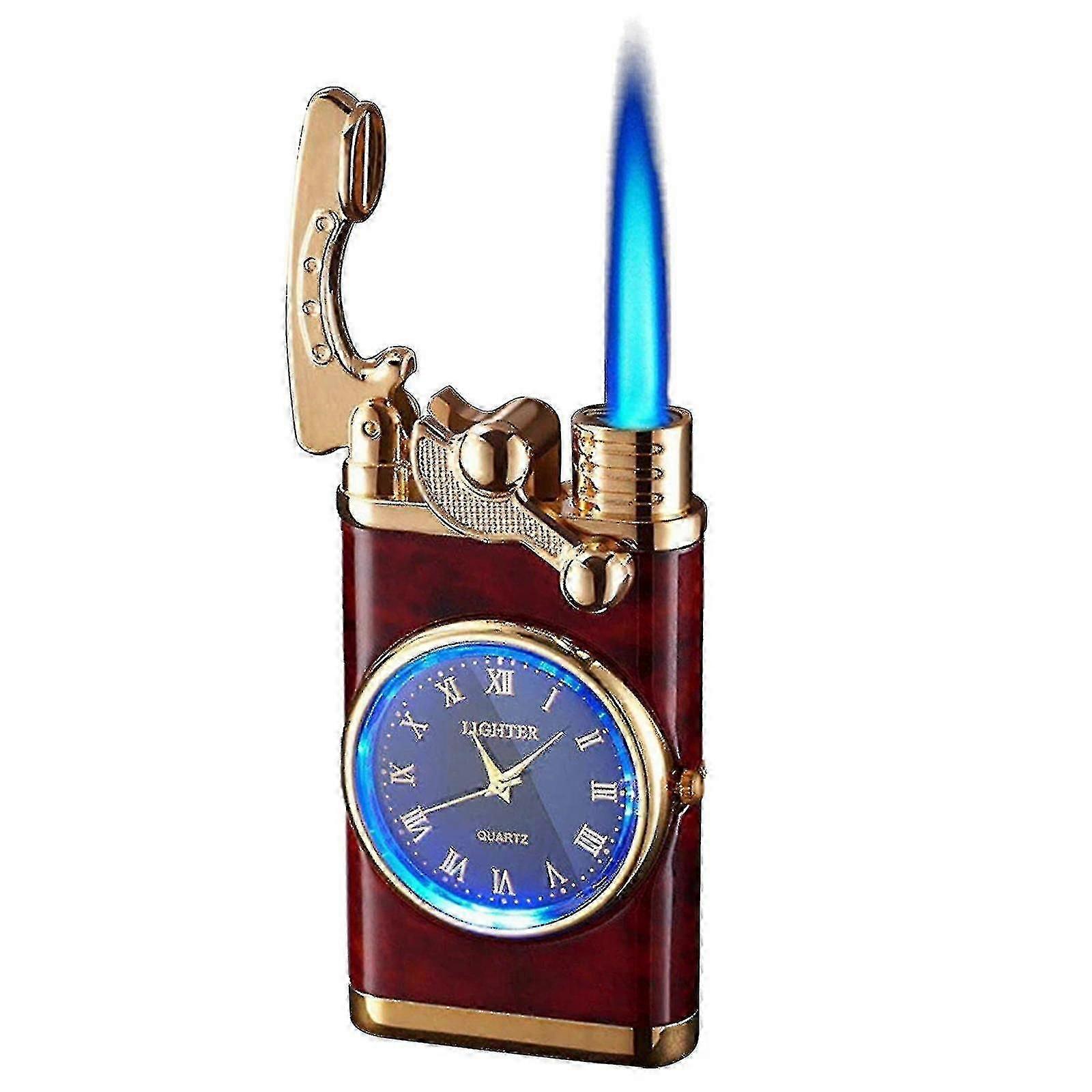 Electric Watch Inflatable Lighter - Creative Dial, Rocker Arm Design