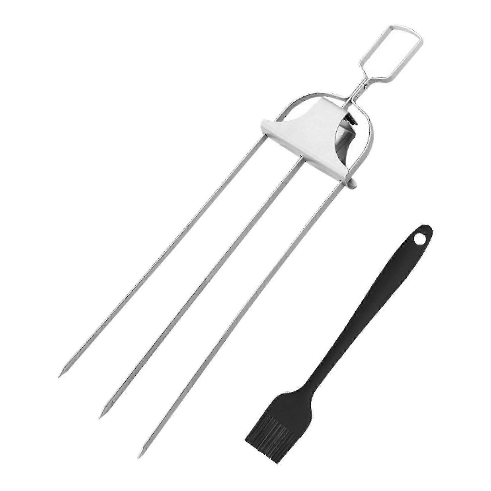 3 Way Grilling Skewers Kabob Sticks for Grilling for Vegetables Meat Chicken