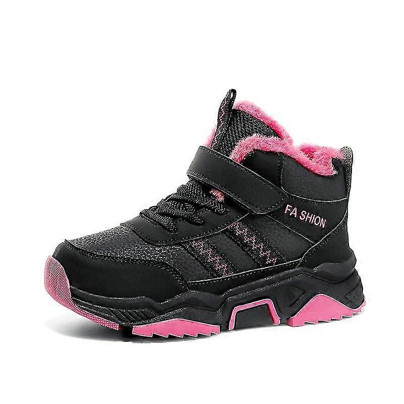 キッズウィンターフリーススポーツシューズアウトドアウォームスニーカー3Kx029