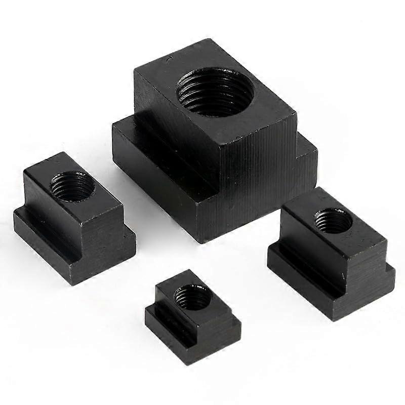 Nuts M6-M22 T-Slot Nut Clamping Table Slot Milling T Equal Tee Sliding Nut Block 45# Medium Carbon Steel (M6, 10 pcs)