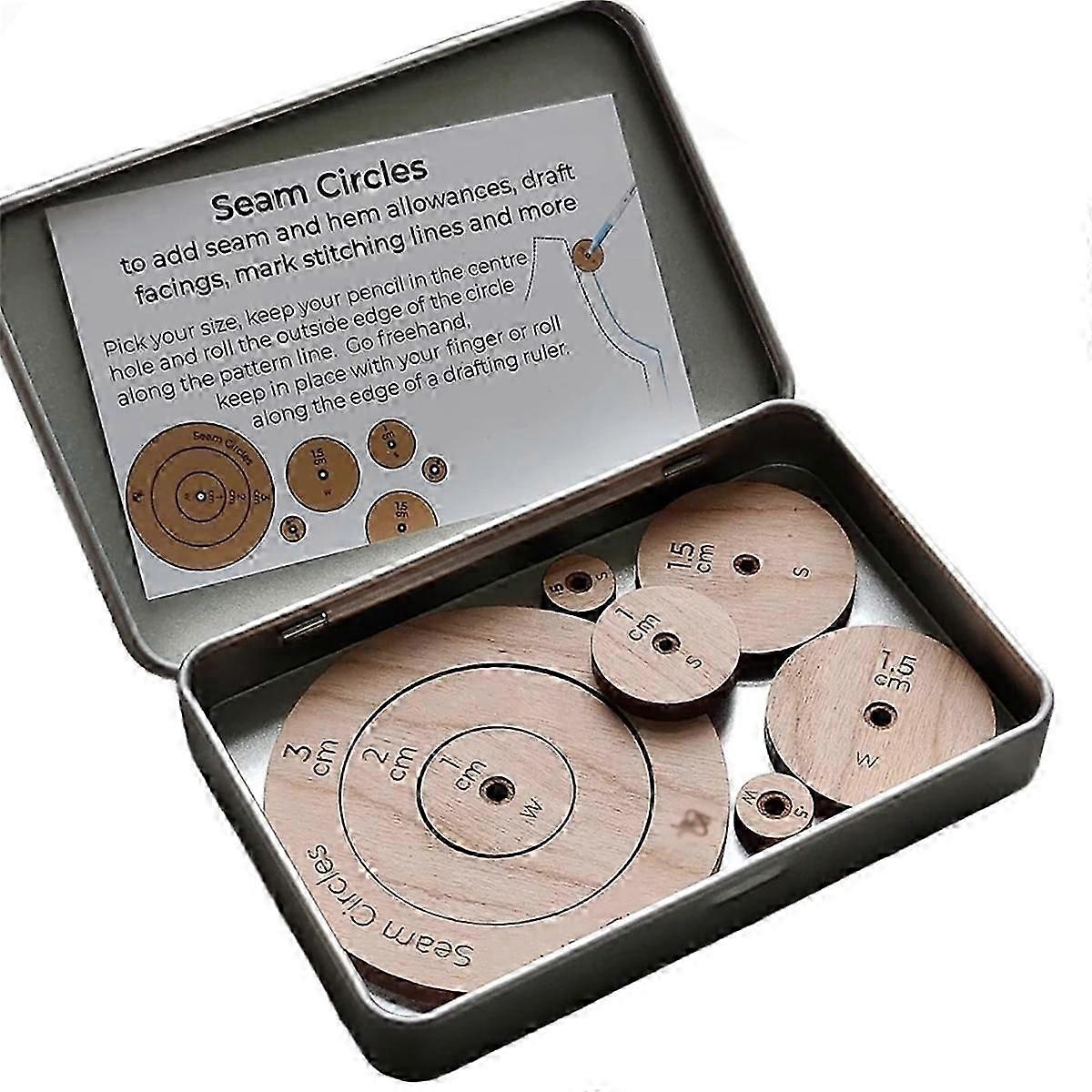 Jenerates Seam Circles, Wooden Circle Quilting Template, Circle Template Quilting Rulers and Templates cm Style