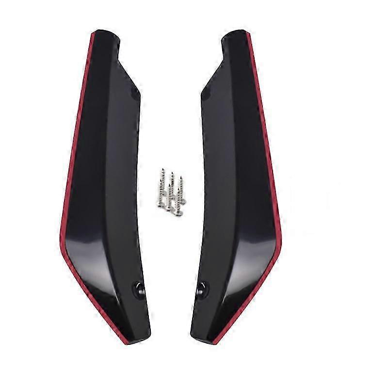 4 Pieces Universal Car Rear Bumper Lip Diffusers Splitter Spoilers Scratch Protectors for Rear Corners and Rear Lip Retrofitting