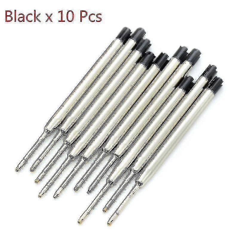 10 stk Blå blæk Parker Style Standard 1,0 mm kuglepen genopfylder Nib Medium