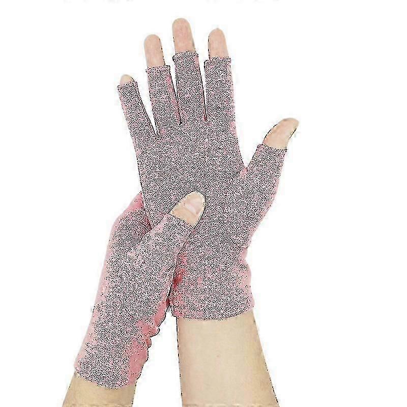 Gants d’arthrite, gants d’arthrite de compression pour le soulagement de la douleur de l’arthrose rhumatoïde et du canal carpien Gants sans doigts
