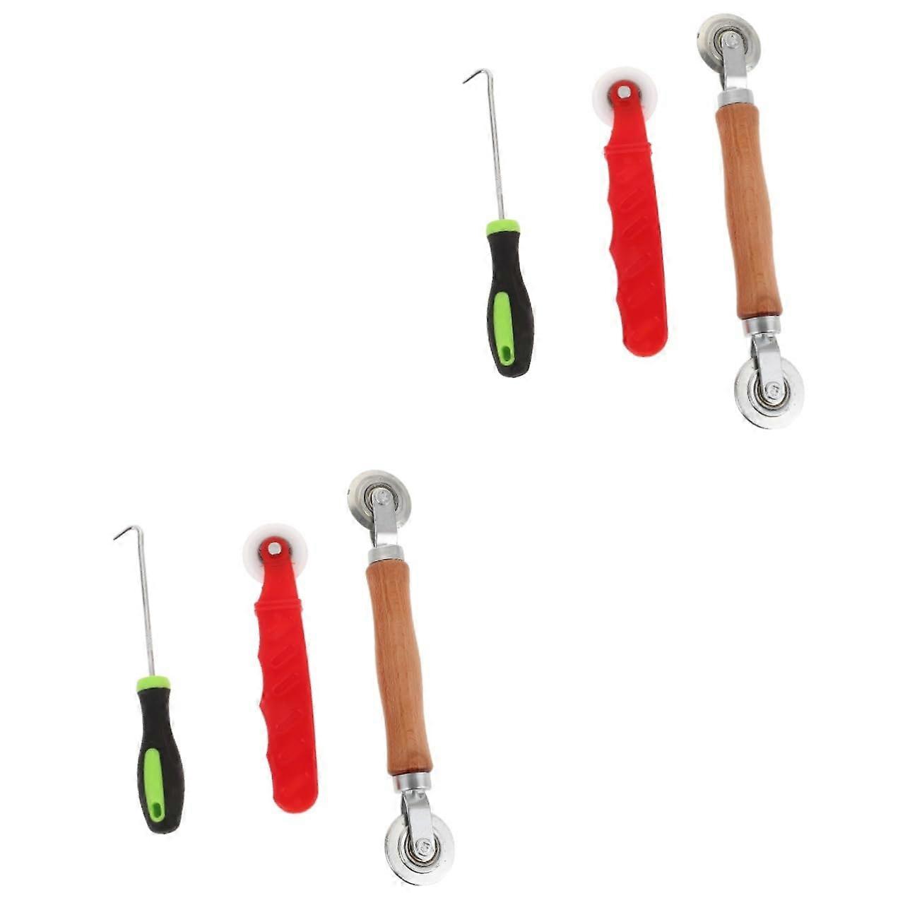 Sets Window Screen Repair Kit Screen Repair Spline Set Tool for Sliding Doors Mesh Rollers and Hooks