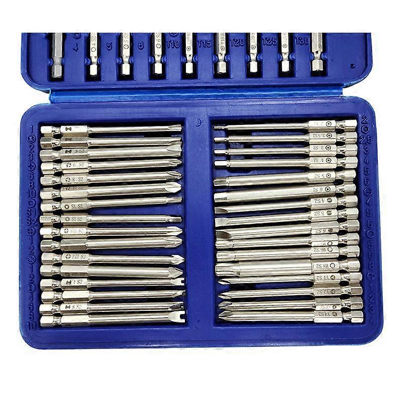 50 sets of new S2 batch head set electric batch group 75mm long with strong magnetism