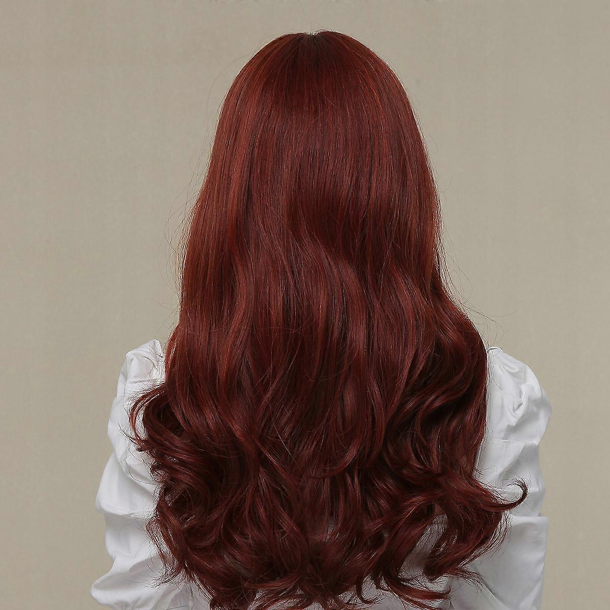 Perruque Long Synthétique Cheveux Brun