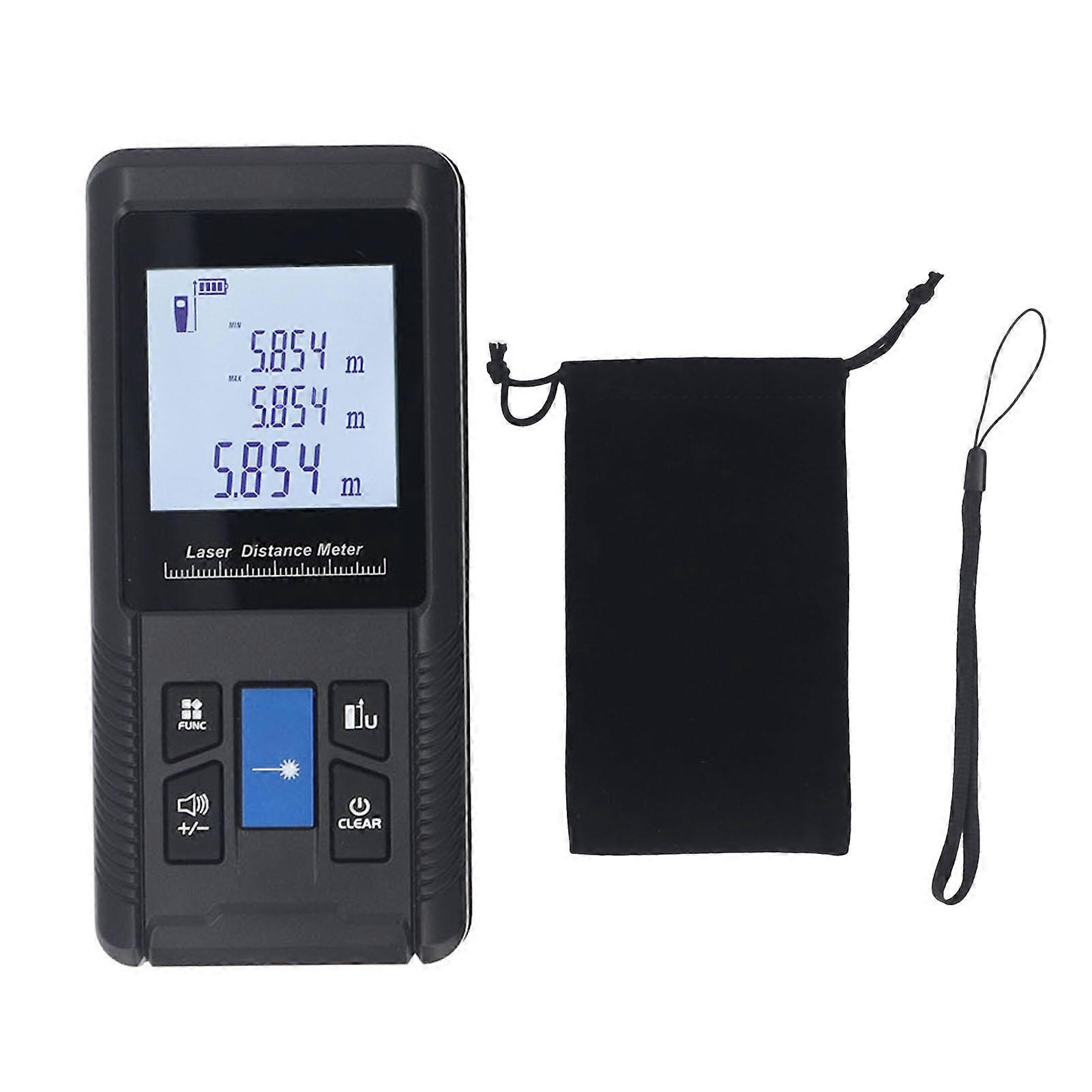 100m Digital Distance Meter Backlit Display Multi Modes 4 Units IP54 Handheld Rangefinder