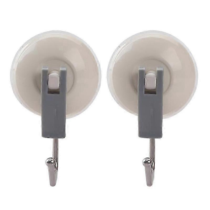 2X Heavy Duty Lever Suction Cup Hooks Bathroom/kitchen 2KG TOP