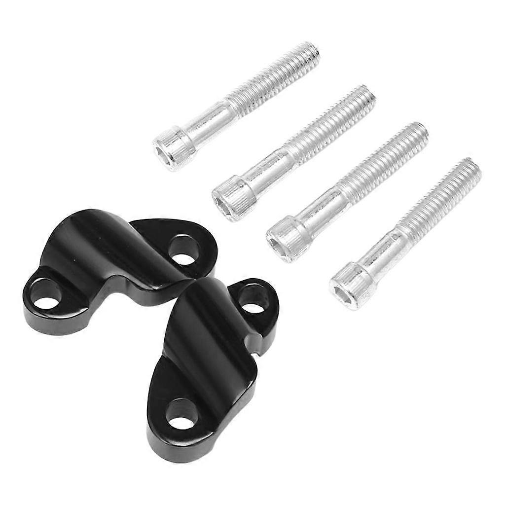 One Pair Adjustable Handlebar Riser Clamp with Screw Bolts Mount Kit for
