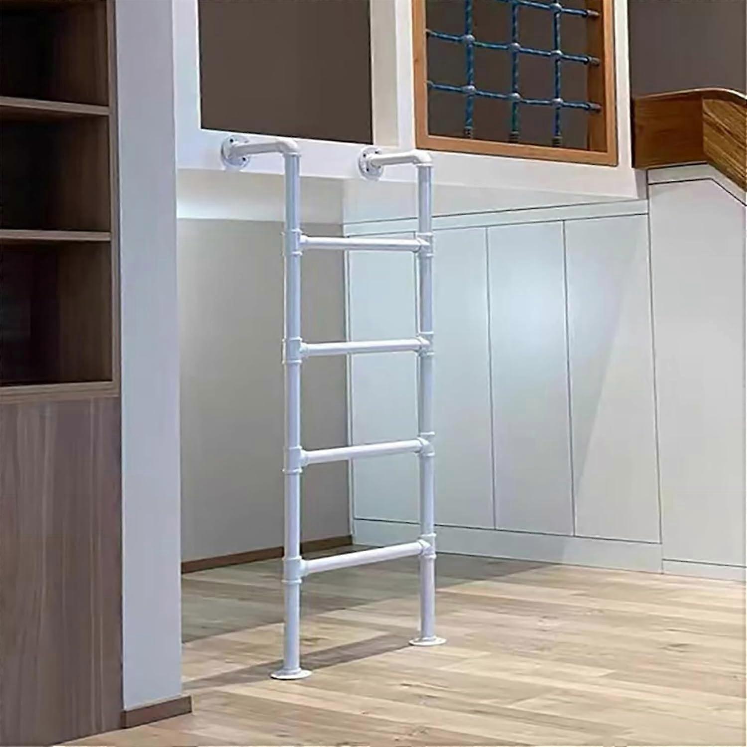 White Multi Purpose Straight Ladder HeavyDuty Attic Loft Ladder Twin Bunk Bed Ladder(100cm/39in)