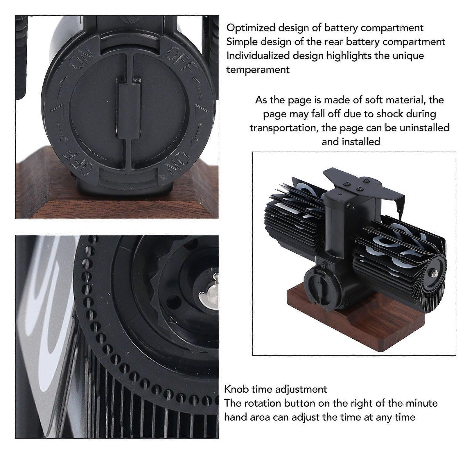 Atyhao Horloge à Bascule Style Chambre Petite Maison Rétro 24 Heures Pour Horloge Mécanique