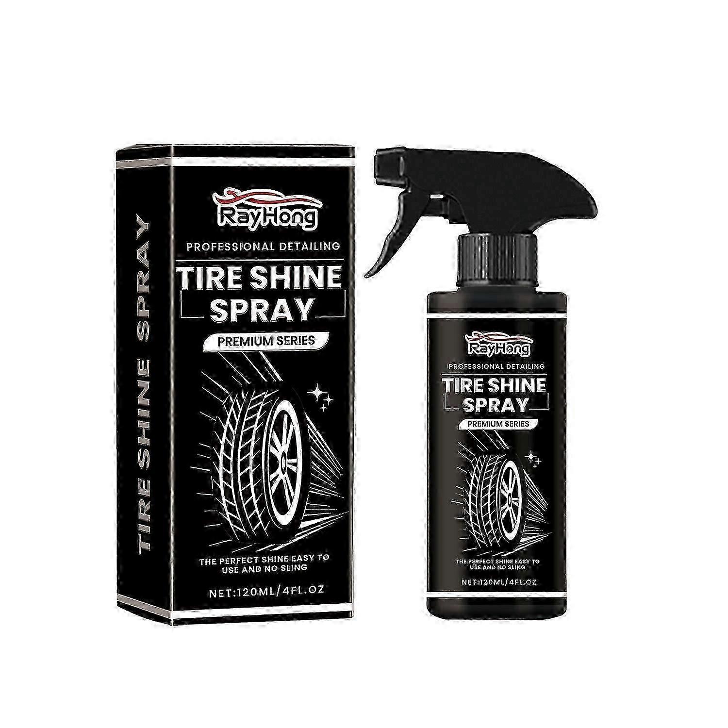 צמיג Rayhong מבריק ספריי גלגל מבריק צמיג תחזוקה ניקוי ליטוש ציפוי נוזלי agen