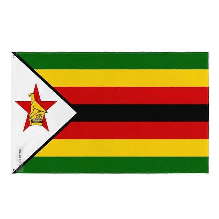 Flag of Zimbabwe – 96 x 144 cm – Polyester – Iron eyelets – Resistant