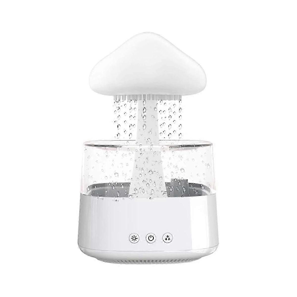 Portable Mini Air Humidifier & Diffuser for Desktop Personal Use with Rain Cloud Design