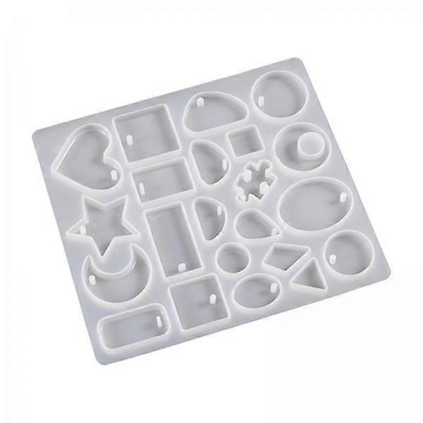 2xPendant Silicone Model, Jewelry Silicone Casting Model with Hole, Geometry