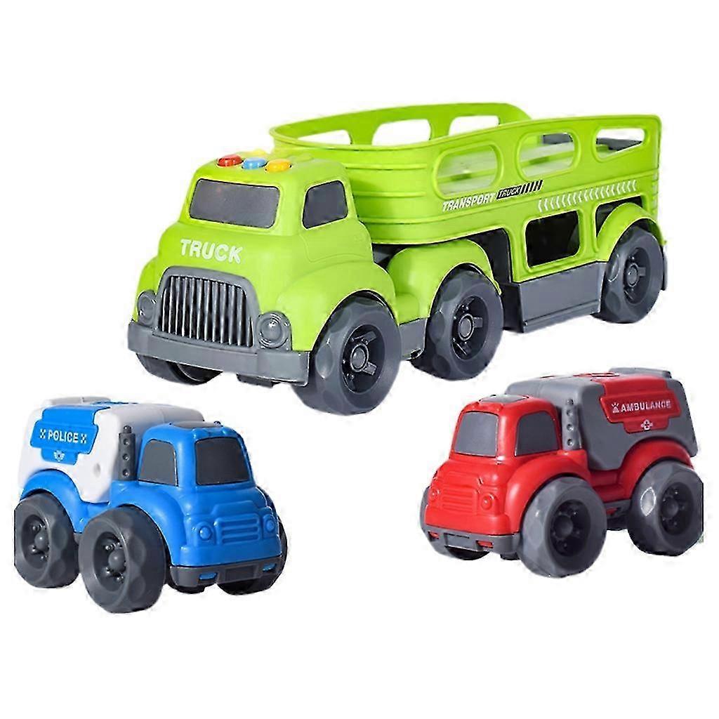Boy Learning Toy Simulation Realistic Model Ambulance Truck Vehicle Mixer-W-