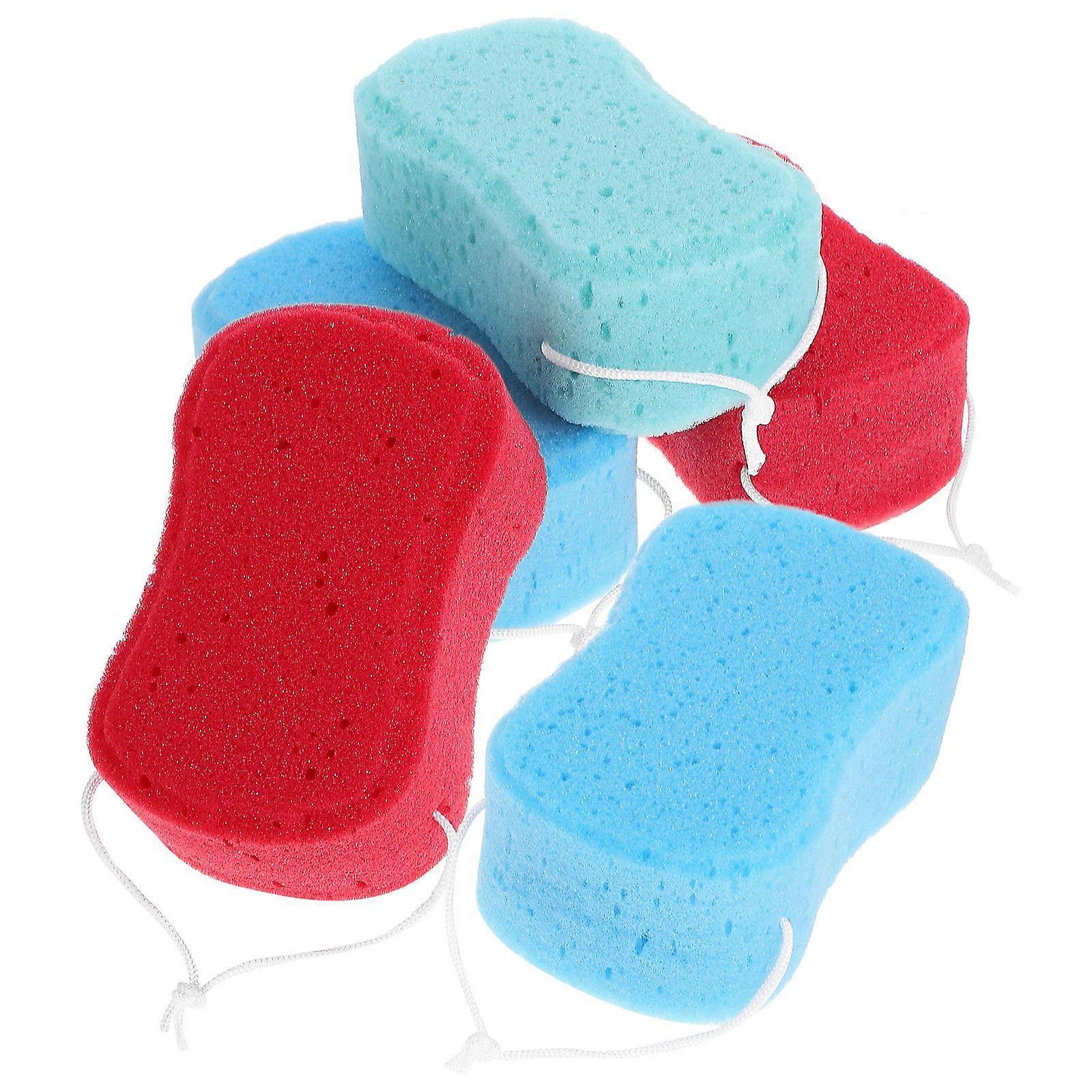 5 Pack Mixed Color Body Shower Sponge – Soft Exfoliating Bath Sponge for Daily Cleansing & Skin Friendly Use