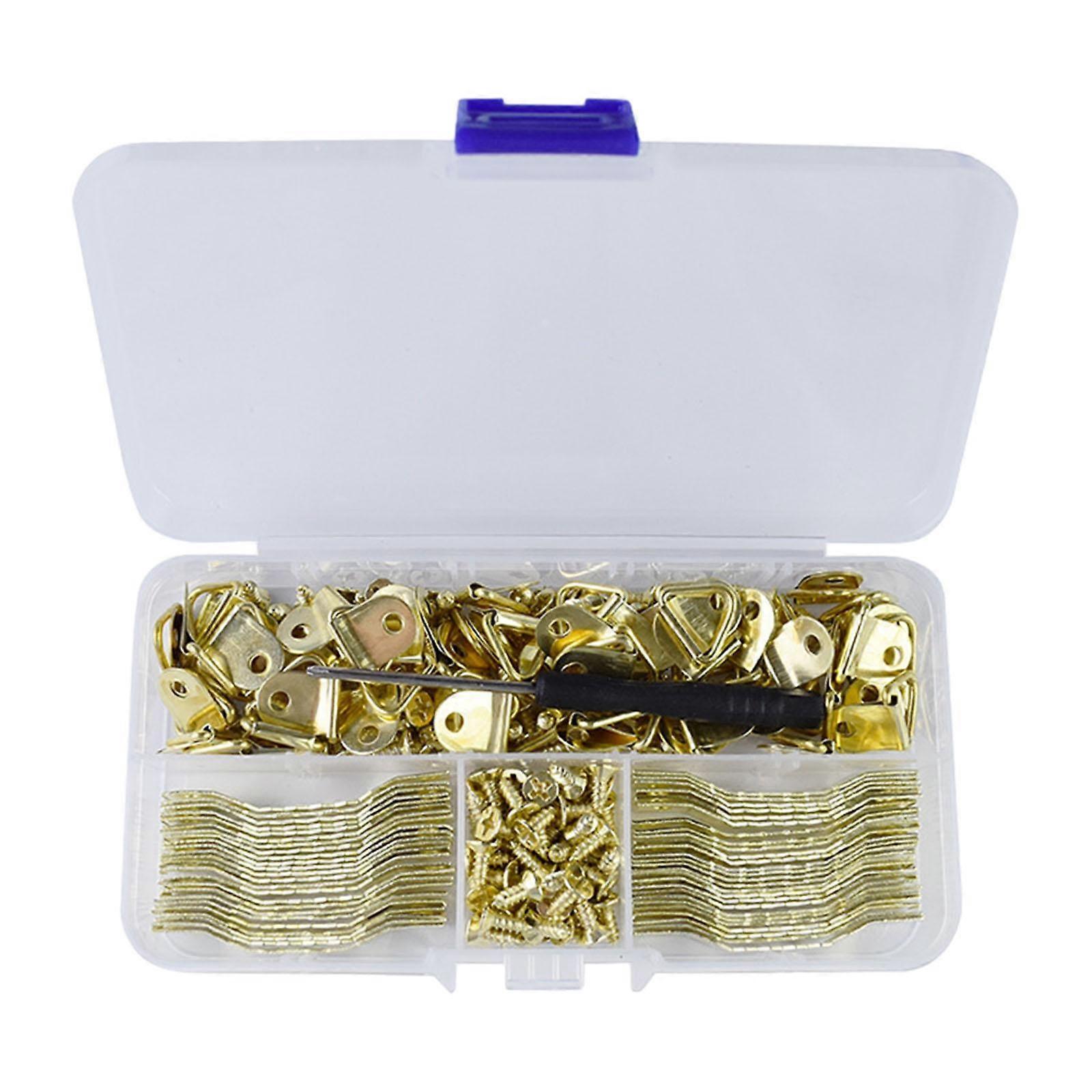 Picture Hanger Hooks,Picture Hanging Kit Picture Hooks with Screws Sawtooth