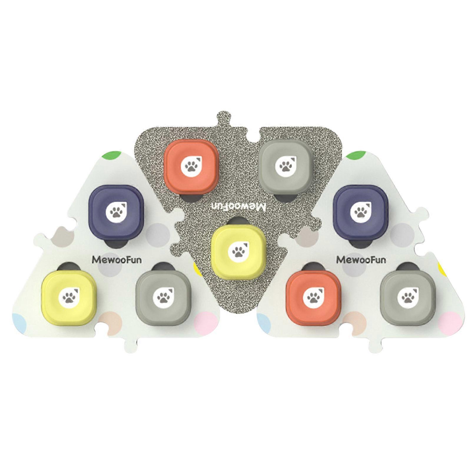 3/6/9pcs Recordable Talking Button Dog Interactive Toy Phonograph Answer Buzzers Portable Recording Sound Button Toy