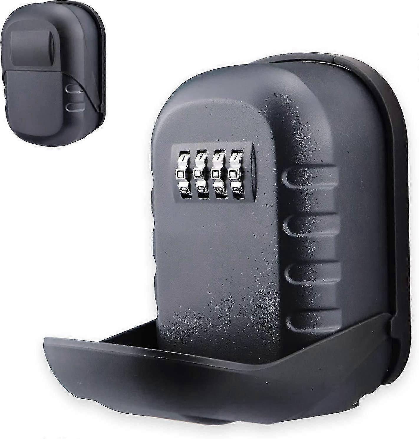 Key Safe Box Wall Mounted New Verison 4-digit Combination Key Lock Outdoor Key Security Storage Box With Protective Cover For Care Workers Cleaners