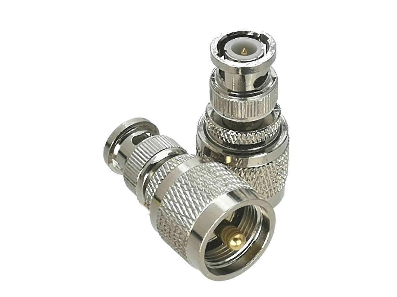 1Pcs UHF SO239 PL259 UHF to BNC Right Angle Flange Straight R/F Adapter Connector(Female)