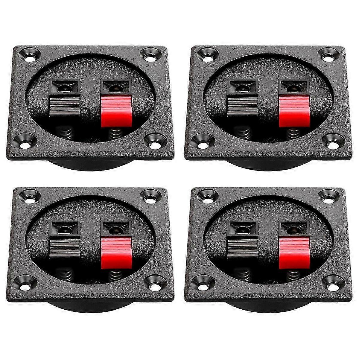 4PCS Lautsprecher Box Terminal Cup, Frühling Platz Subwoofer Box Terminal Binding Post Connector für DIY H