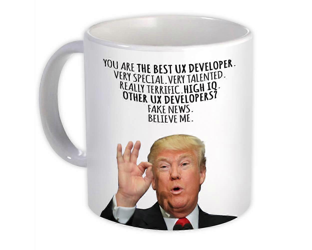 Great Ux Developer Gift Funny Trump : Mug Professions