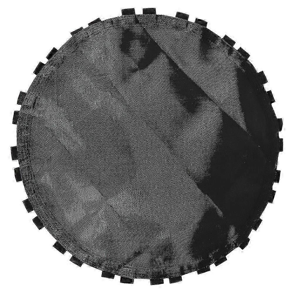 1pc Black Round Trampoline Replacement Mat with Hook,Fits Various Brands (Black)