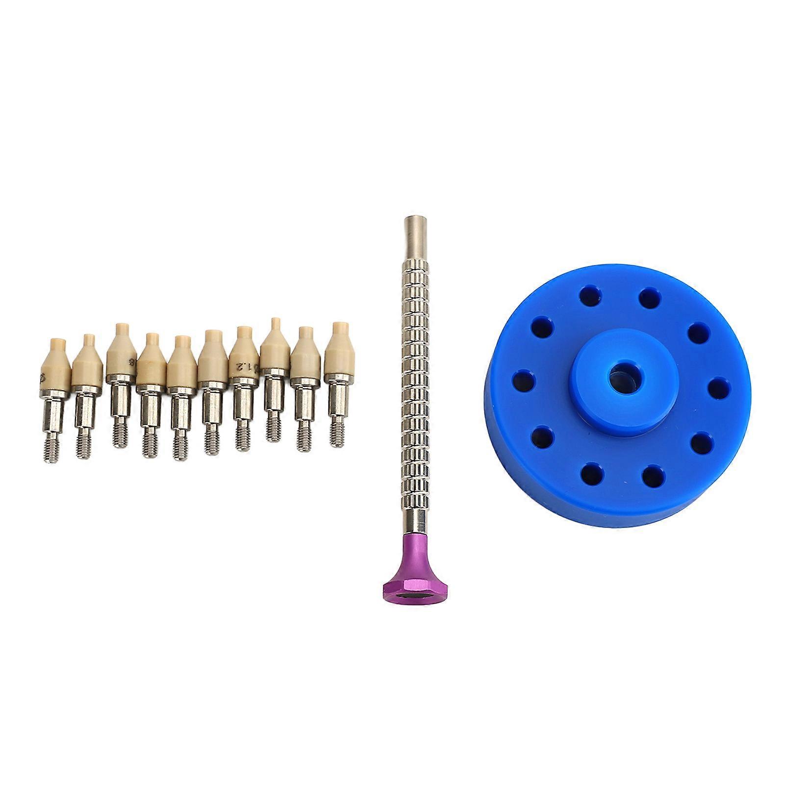 Watch Hands Fitting Tool 10 Sizes Setting Press Presser Setter Watch Needle Installation Tool for Watchmaker Blue