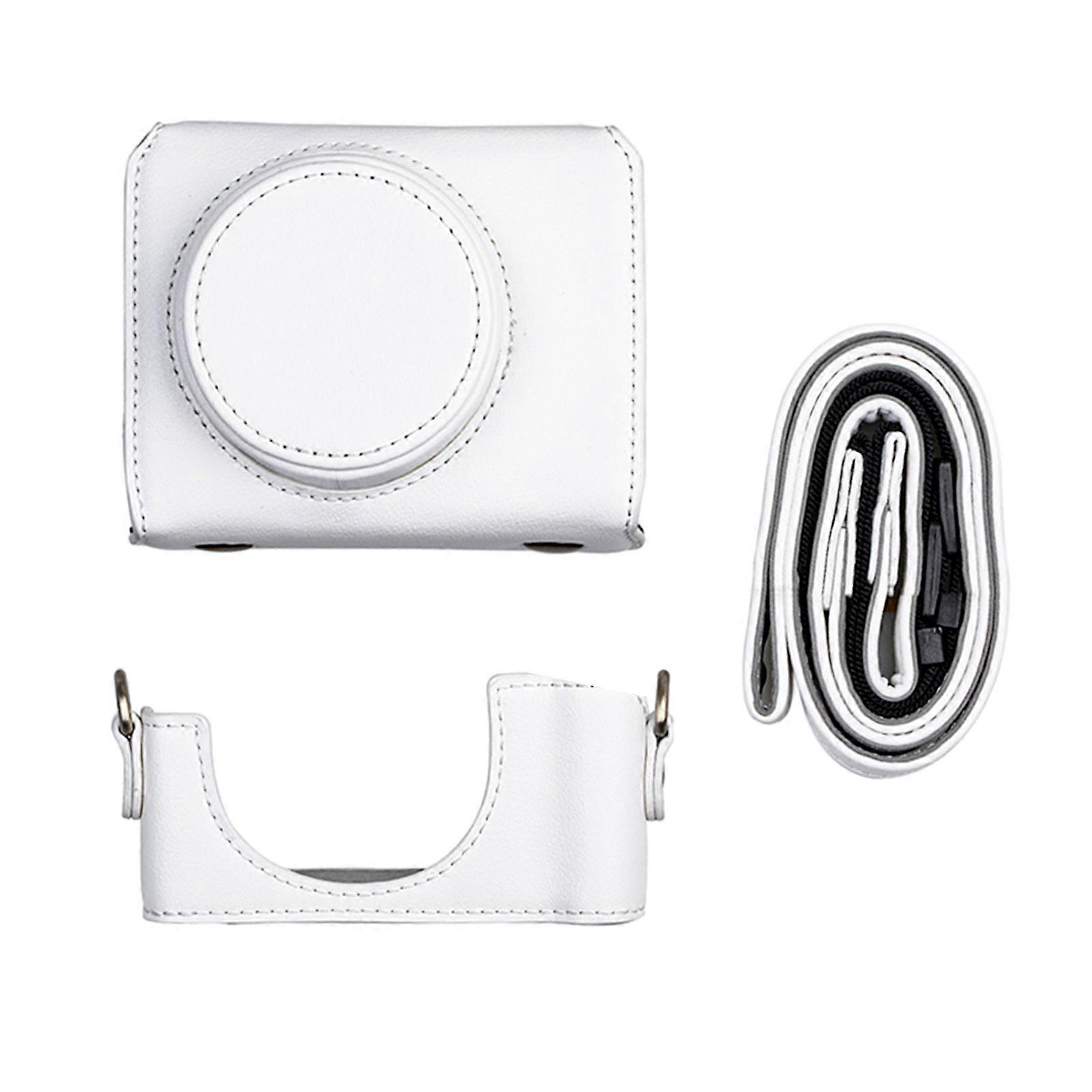 Digital Camera Protective Case PU Leather Camera Storage Bag with Removable Shoulder Strap Compatible with  ZV1