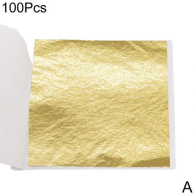 100 listů slip films DIY fólie listový papír hřebík zdobení zlacení Craf