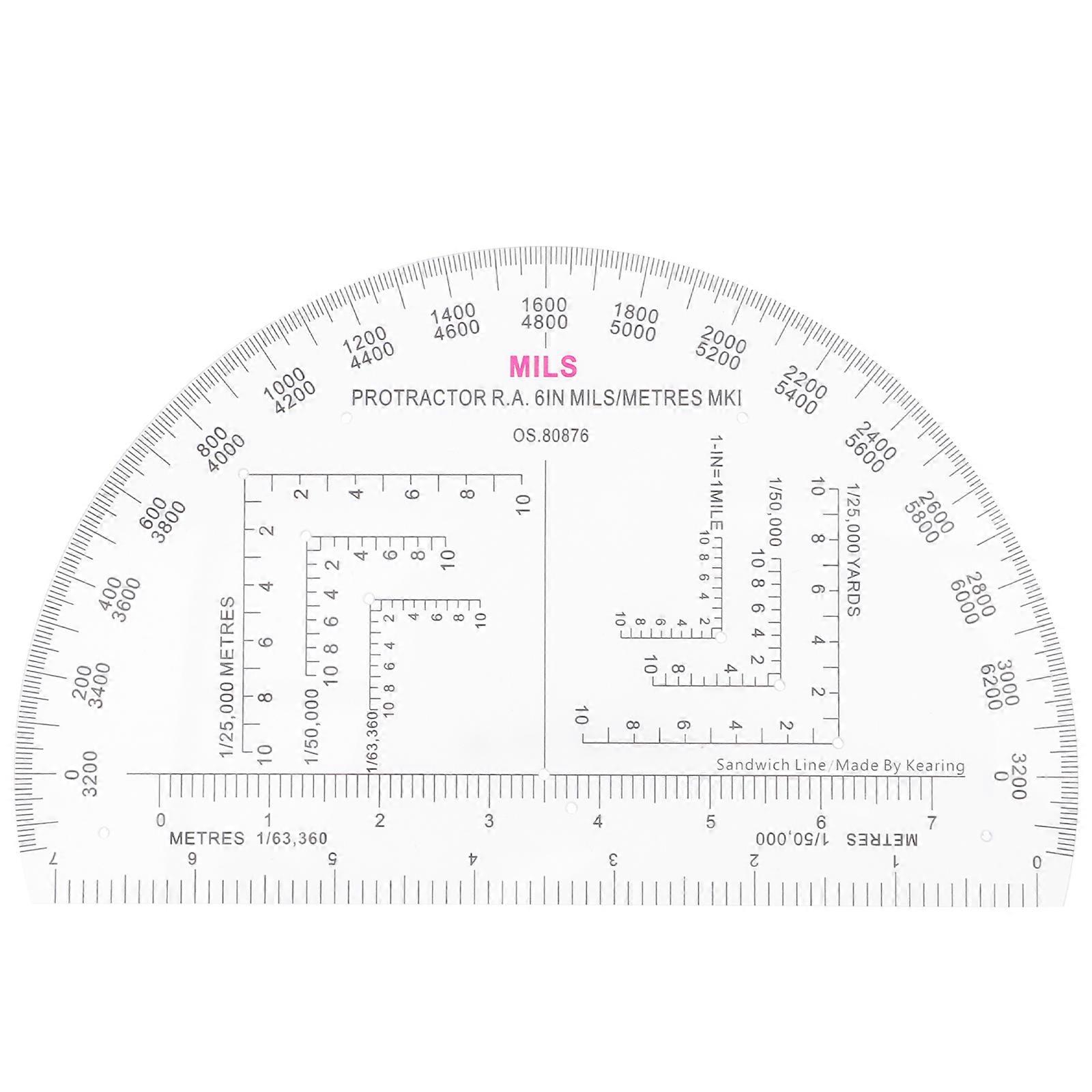 Professional Grade Angle Ruler for School and Training, Wear-Resistant