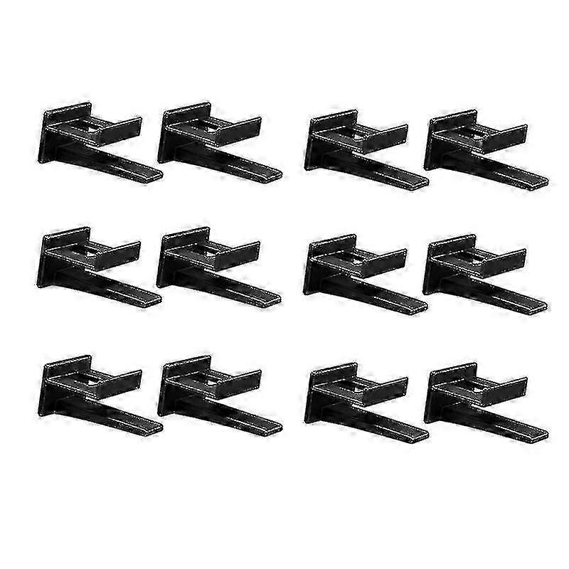 Wall and Door Adhesive Hat Rack Display Hooks (12 Pack) for Baseball Cap Storage and Organization Solution