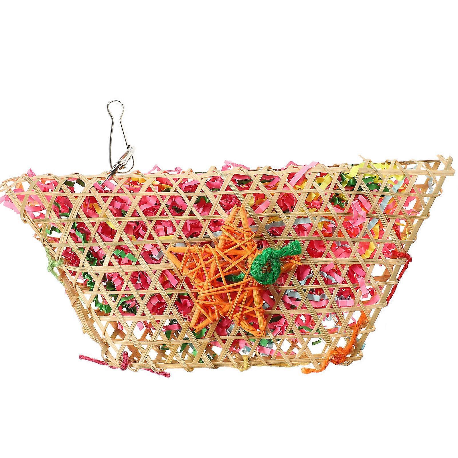 Chewable Bird Accessories, Interactive Hanging Items for Parakeets and Cockatiels