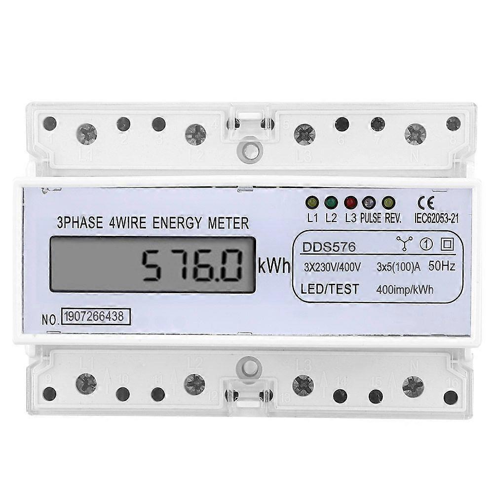 High quality DDS576 three-phase four-wire electronic rail LCD display watt-hour