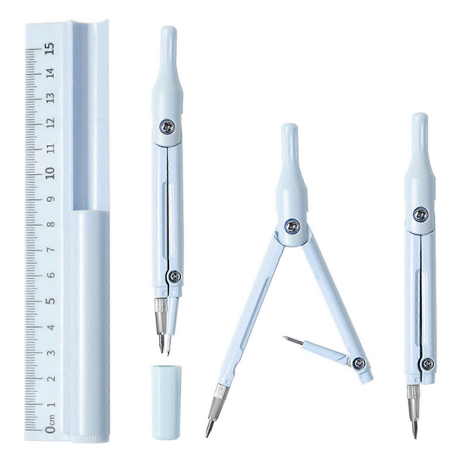 Compass, Geometry Set for Primary School from 4th Grade with Ruler
