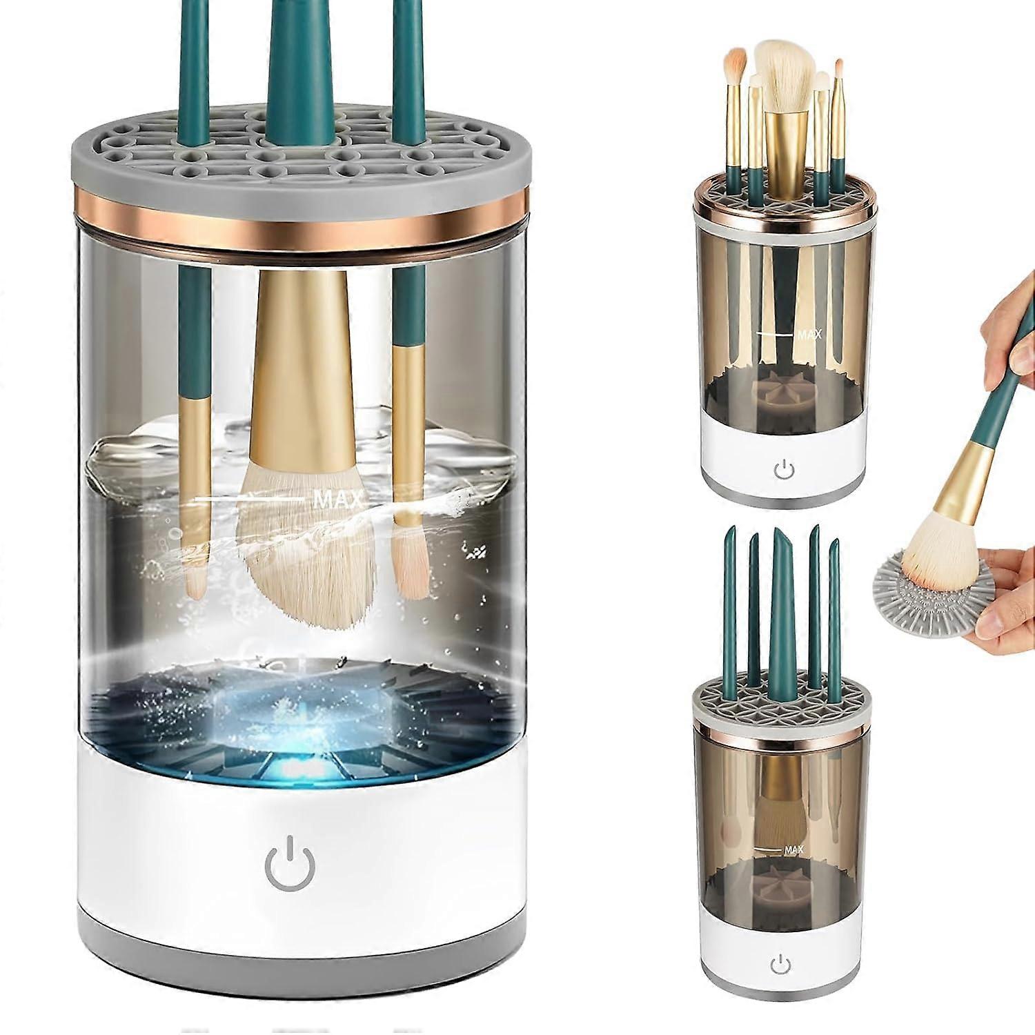 Makeup Brush Cleaner Machine with Brush Clean Mat