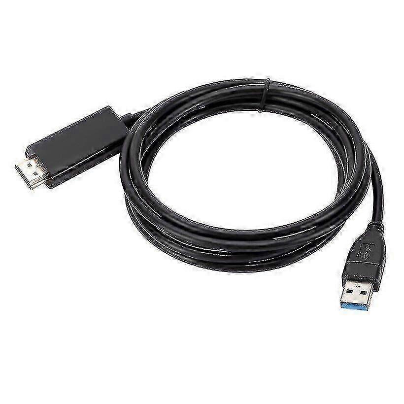 1.8m USB-zu-HDMI-Adapterkabel USB-2.0-Typ-A-Stecker zu HDMI-Stecker-Konverter Neu