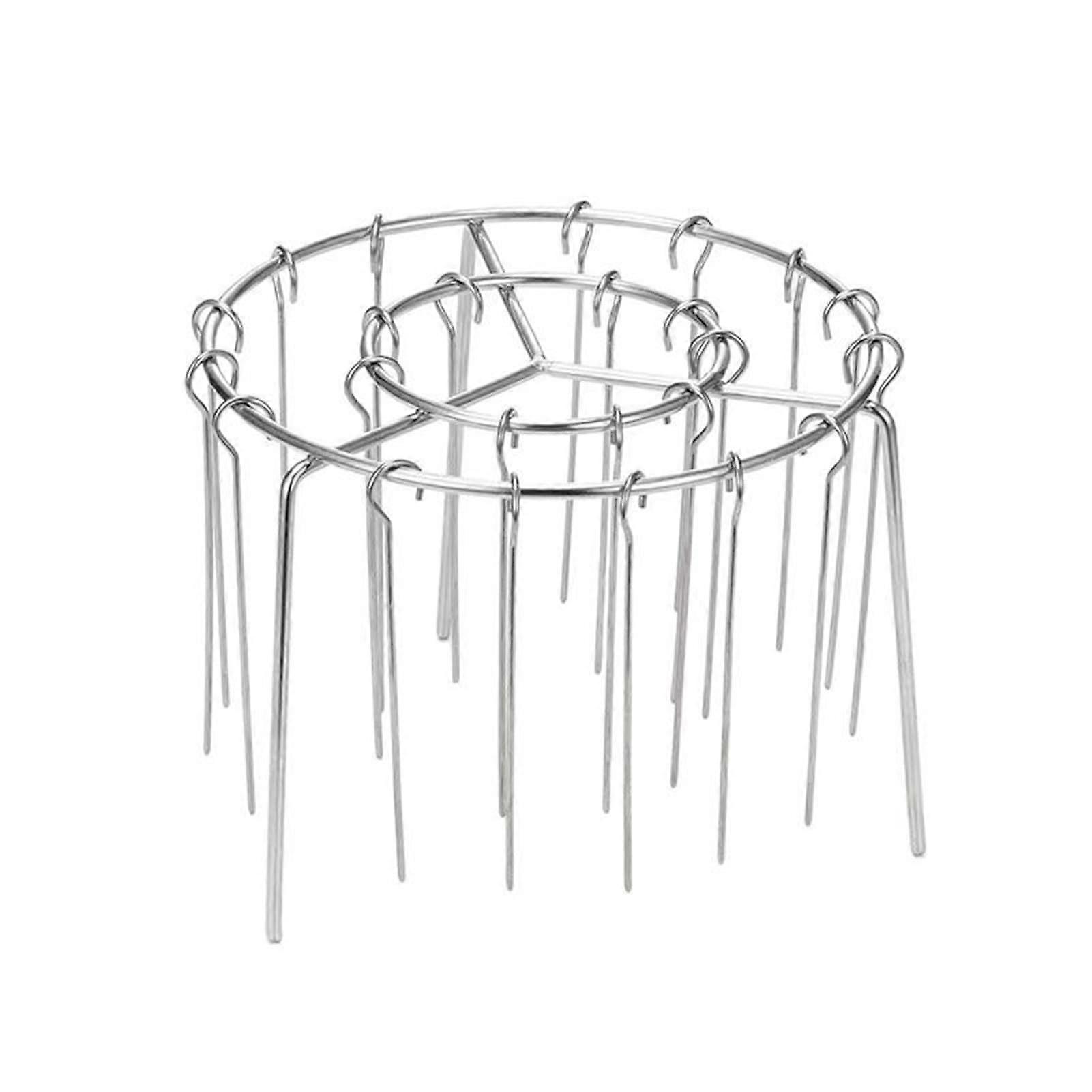 Vertical Barbecue Accessory Set, BBQ Skewer Stand for Air Fryer, Stainless Steel Bread Mould, Baking Tray, Fryer Skewer Stand, 36 Hanging Needles