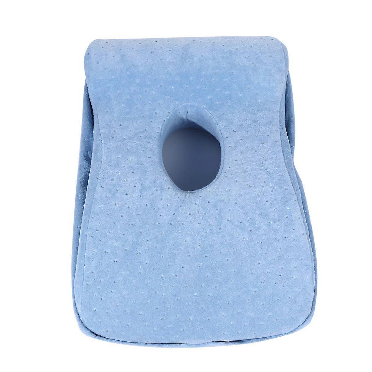 Office Sleeping Pillow Travel Camping Pillow Breathable Comfortable Sleep Sky-Blue 13.39 x 9.45 x 4.72 Inch 1Pcs