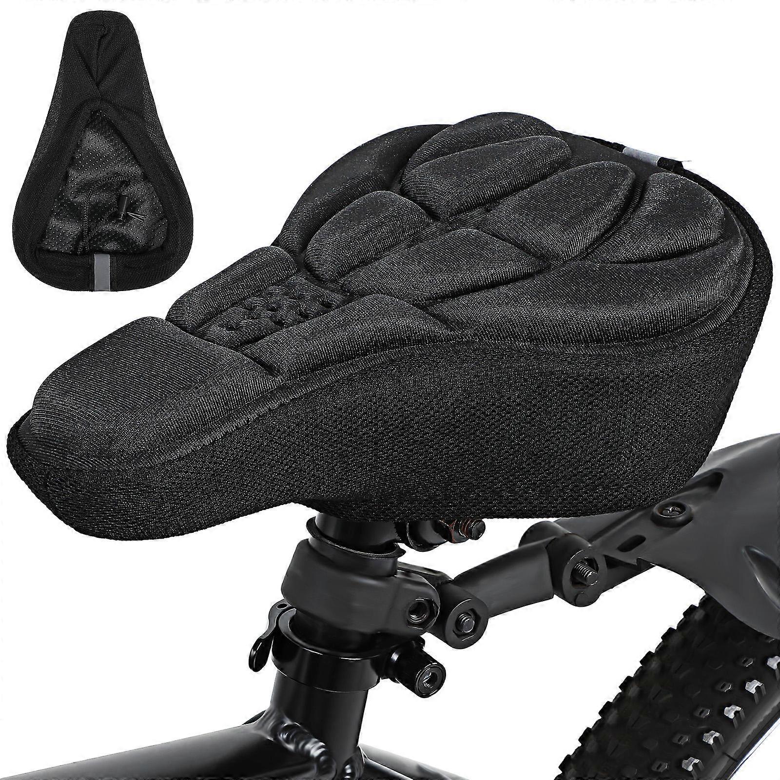 2pcs Durable Mountain Bike Seat Cushion Covers with Slip Design for Comfortable Cycling – Easy Installation, Universal Fit for Men