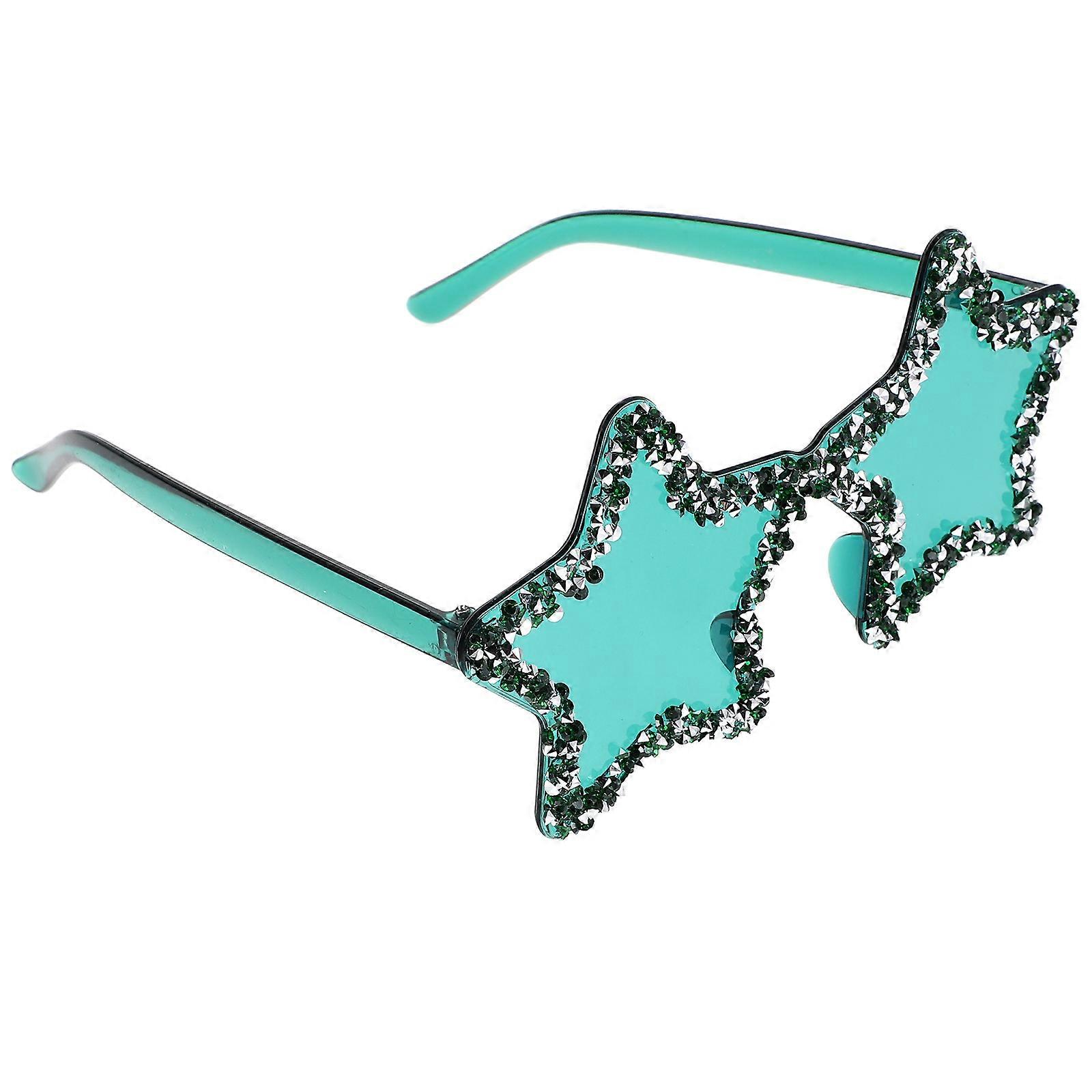 Here's a polished and engaging product description based on your input:
✨ **Star Shape Rimless Sunglasses with Rhinestones – Cute & Stylish Party