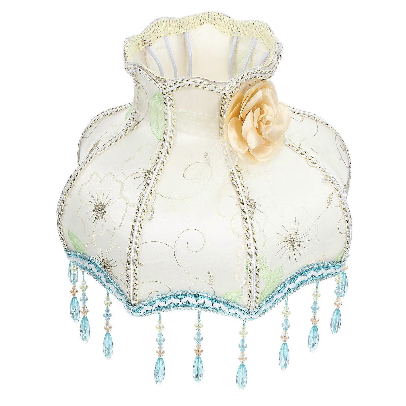 Lamp Shade with Fringe Decorative for Interior Designers 31.80X31.80X24.50CM 1Pack