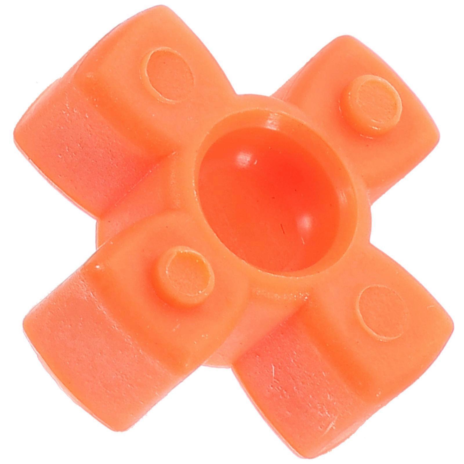 Flexible Jaw Coupling Mat Plum Fitting for 3D Printer Orange 1.0X1.0X0.4in Coupling 1Pack